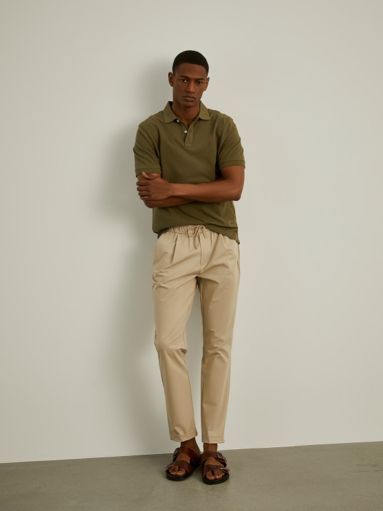 Basic regular fit polo shirt