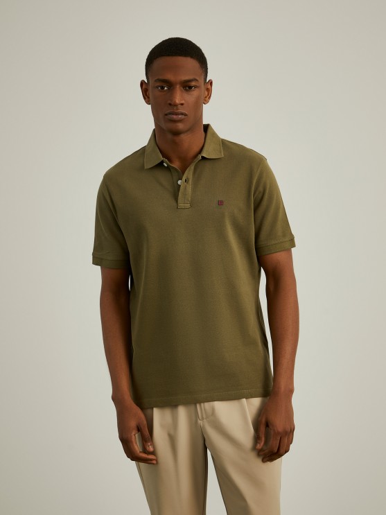 Basic regular fit polo shirt