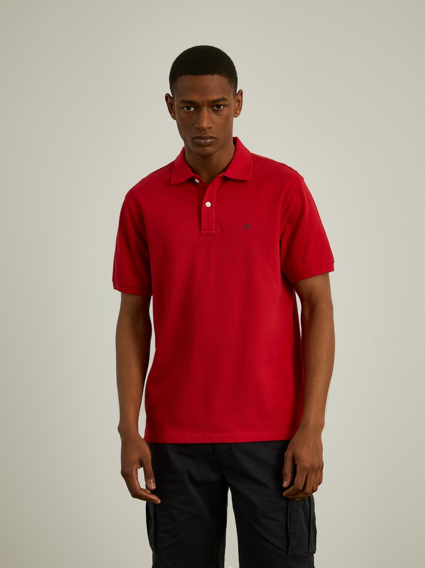 Basic regular fit polo shirt