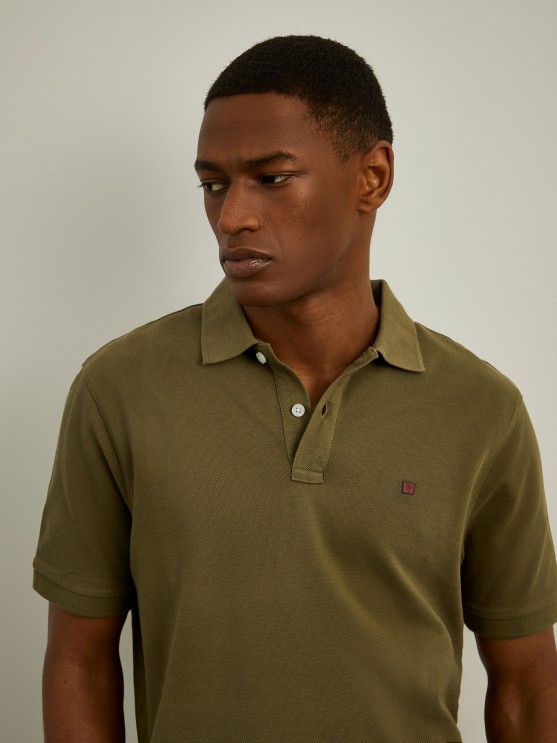 Basic regular fit polo shirt