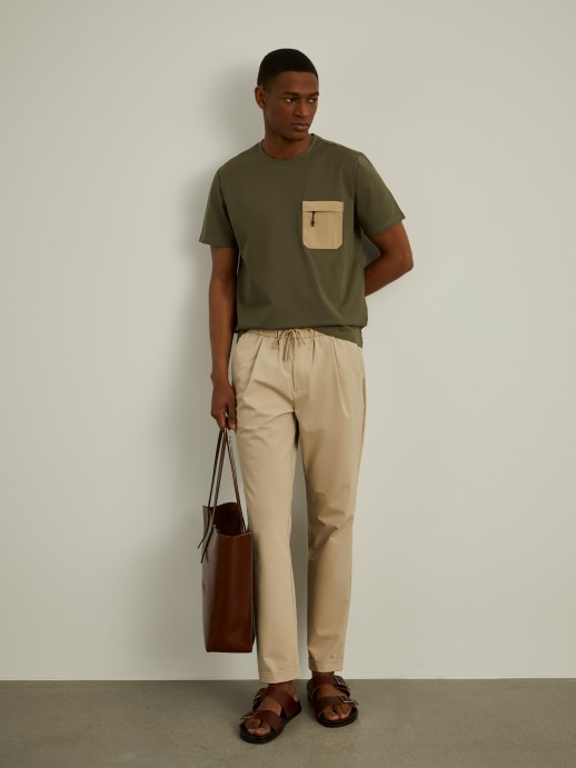 Technical mesh jogger pants