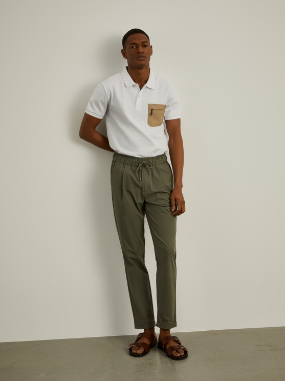 Technical mesh jogger pants
