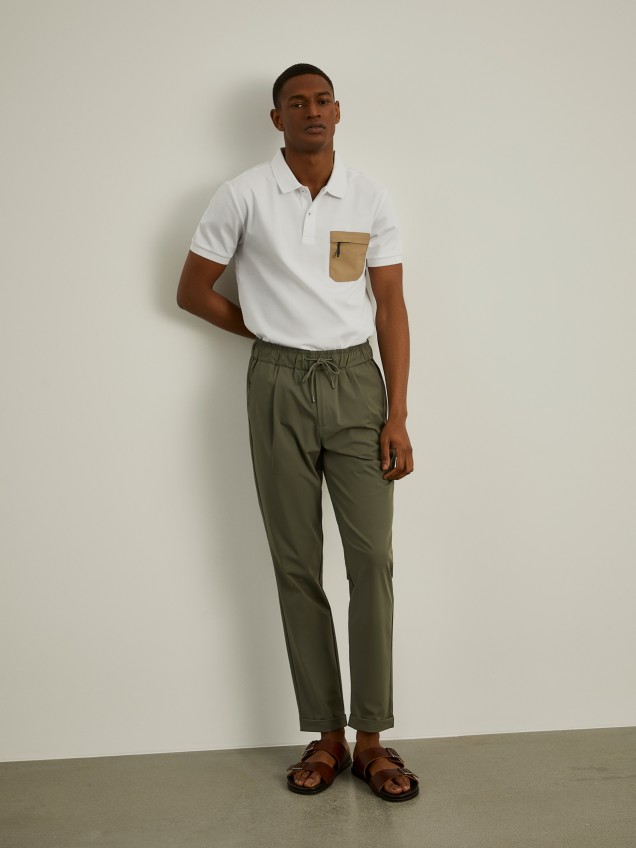 Technical mesh jogger pants