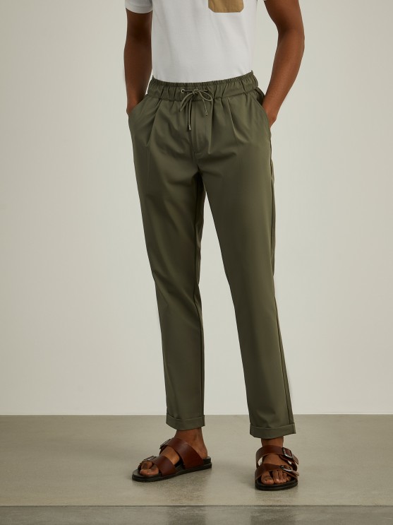 Technical mesh jogger pants