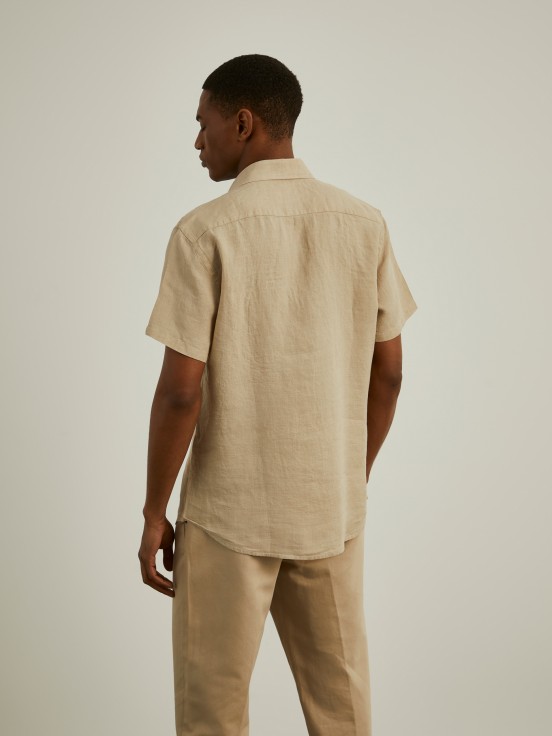 Linen short sleeve shirt