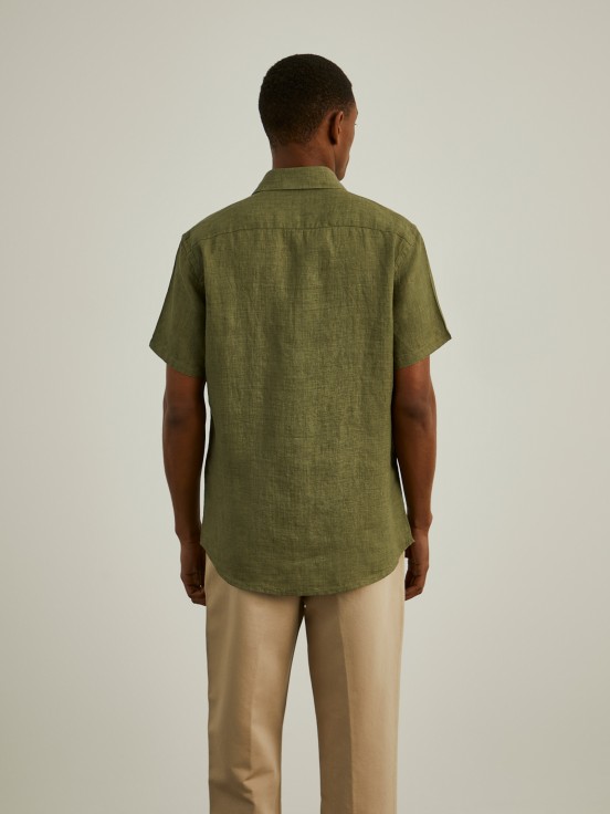 Linen short sleeve shirt