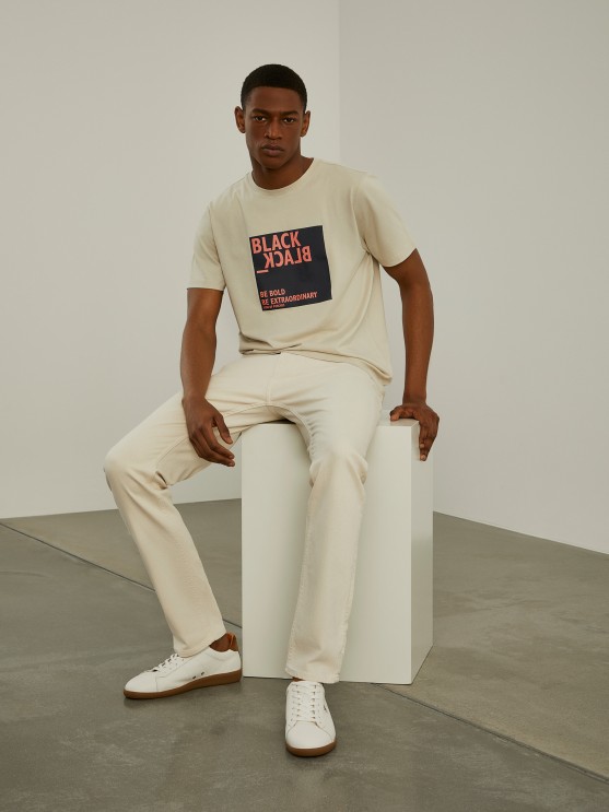 T-shirt with message