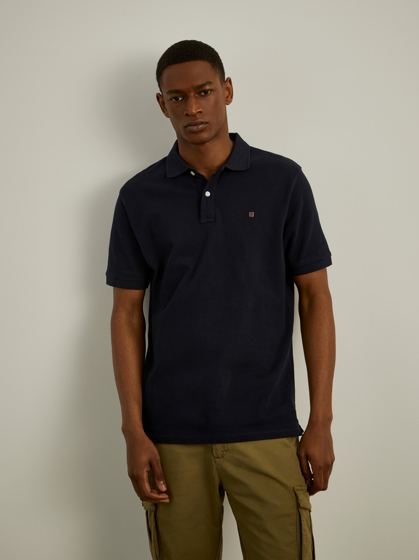 Basic regular fit polo shirt