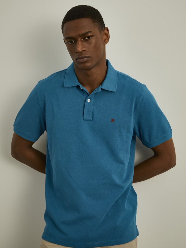Basic regular fit polo shirt