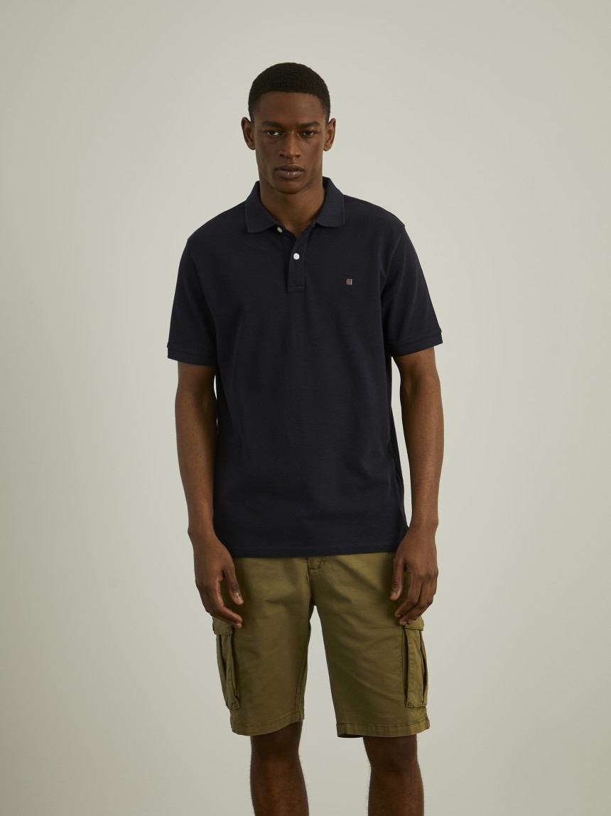 Basic regular fit polo shirt