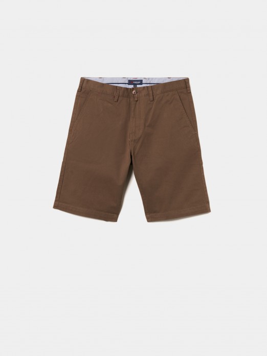 Bermudas para homem chino slim fit