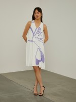 Vestido fluido sem mangas