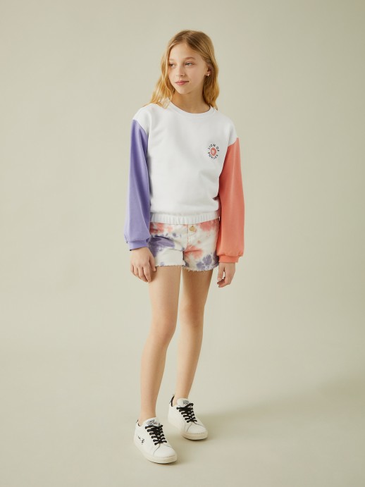 Tie dye shorts