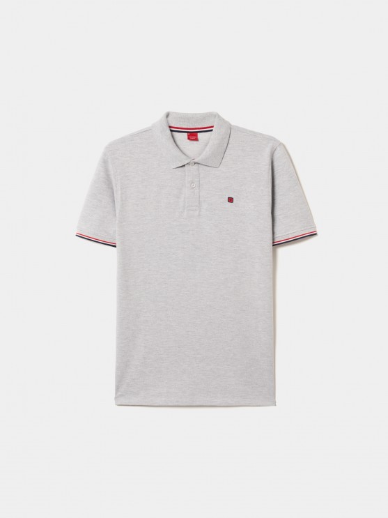 Slim fit piqu polo
