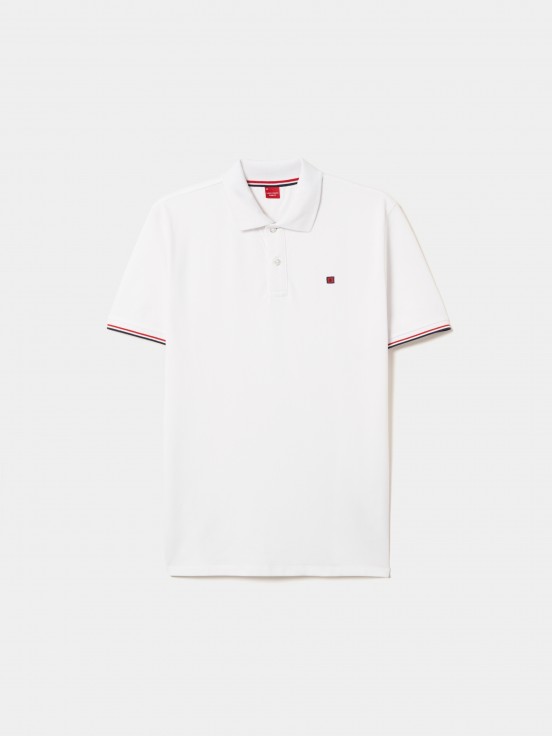 Slim fit piqu polo