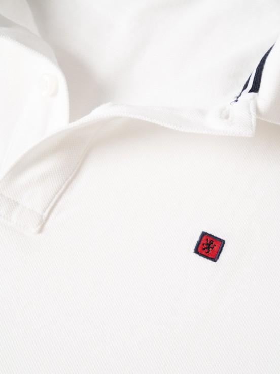 Cotton piqu polo