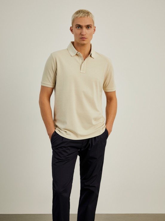 Polo de piqu de corte slim