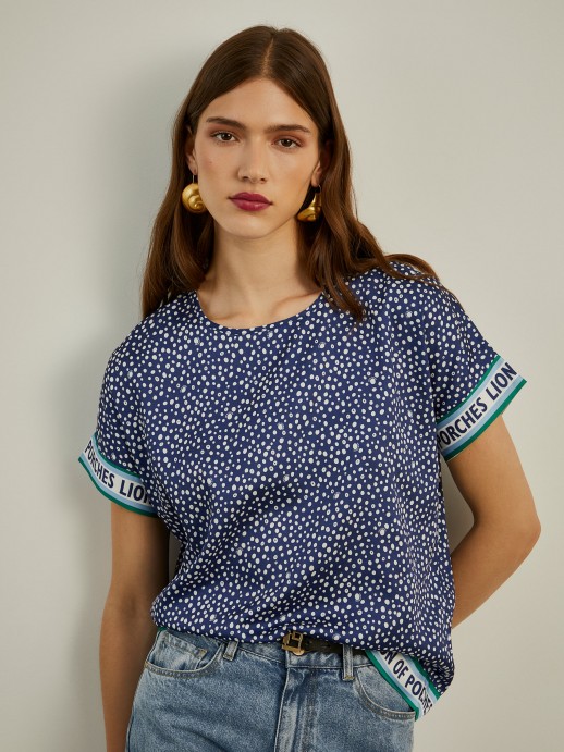 Polka dot blouse