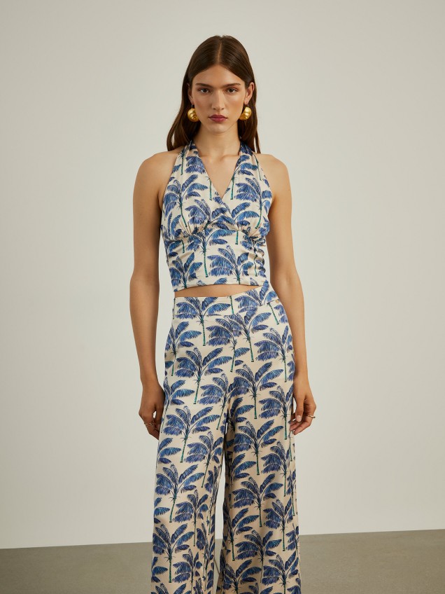 Top halter fluido