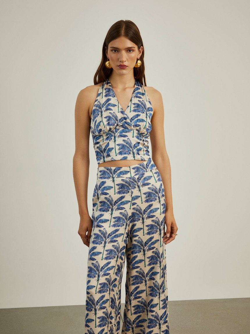 Top halter fluido