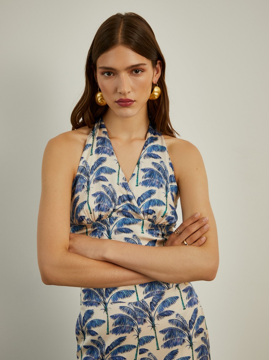 Top halter fluido
