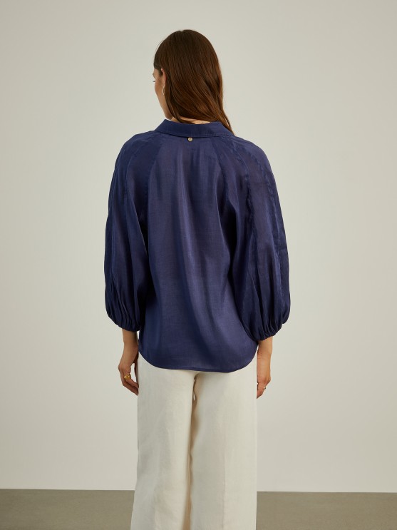 Linen and silk shirt