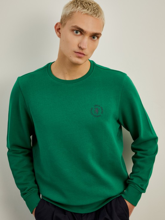 Sweater de gola redonda