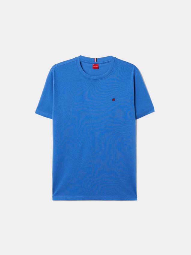 T-shirt básica de algodão
