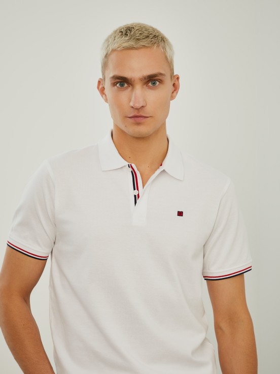 Polo de piqu de corte slim