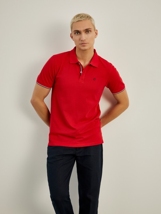 Polo de piqu de corte slim