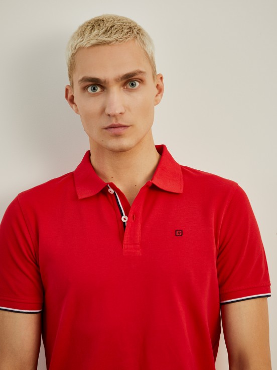 Polo de piqu de corte slim