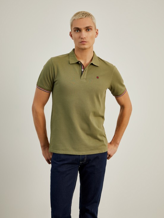 Polo de piqu de corte slim