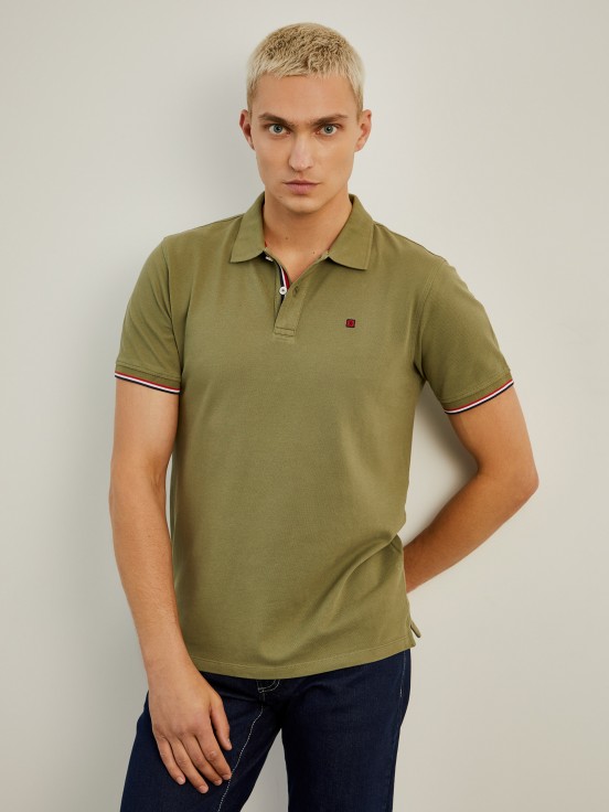 Polo de piqu de corte slim