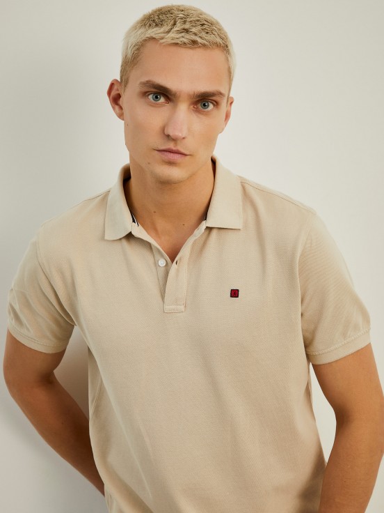 Cotton piqu polo