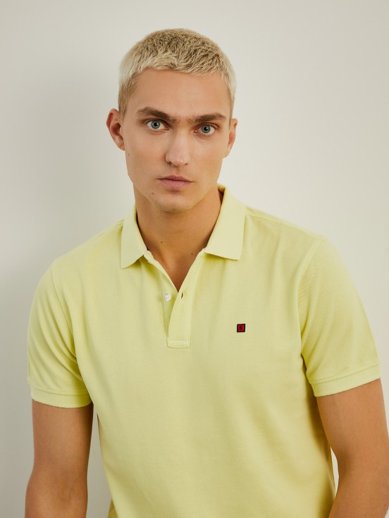 Cotton piqu polo