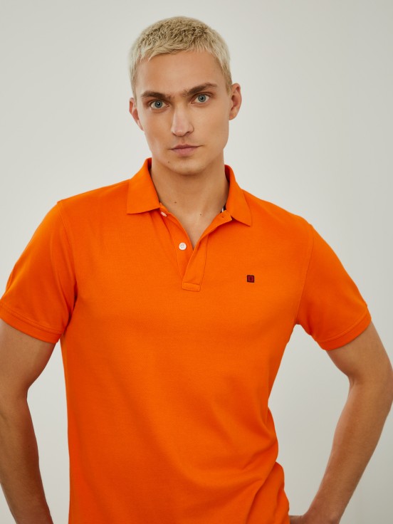 Cotton piqu polo