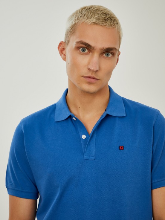 Cotton piqu polo