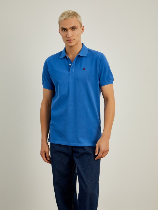 Cotton piqu polo