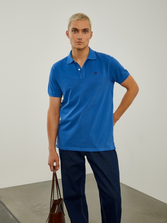 Cotton piqu polo