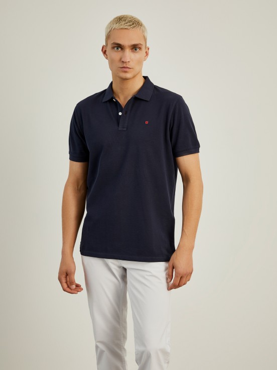 Cotton piqu polo