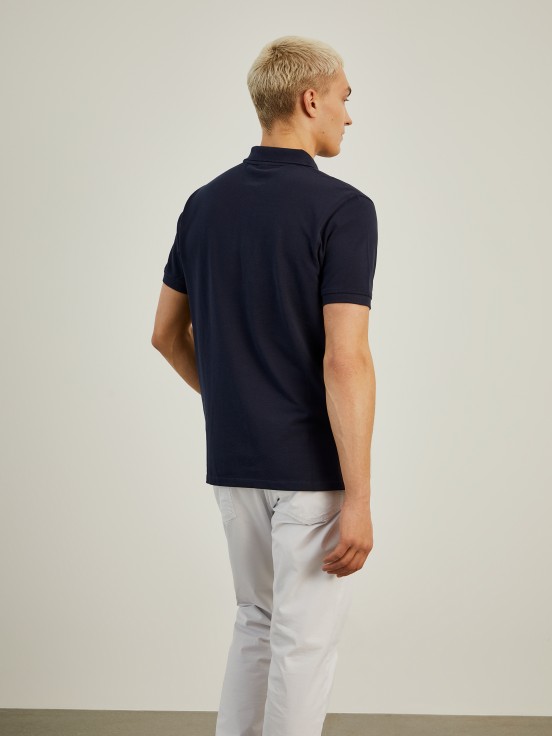 Cotton piqu polo