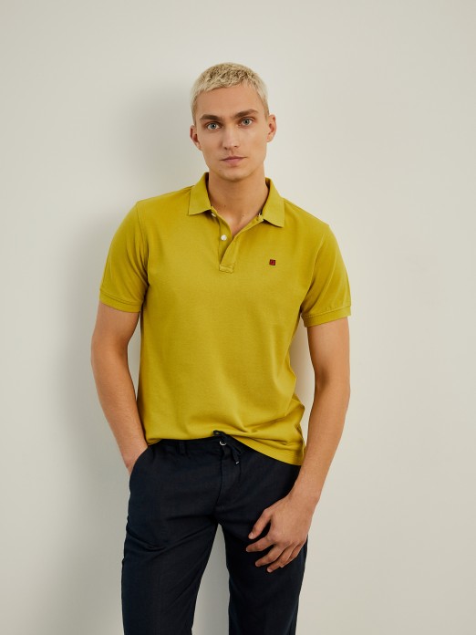 Cotton piqu polo