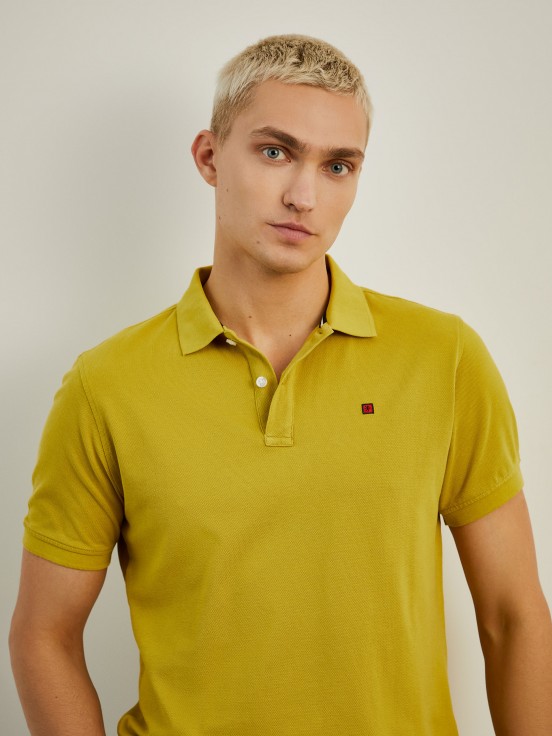 Cotton piqu polo