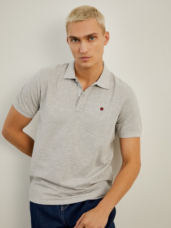 Cotton piqu polo