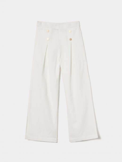 Cotton and linen pants