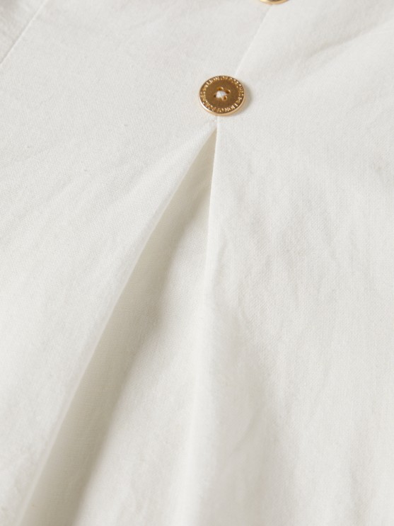 Cotton and linen pants
