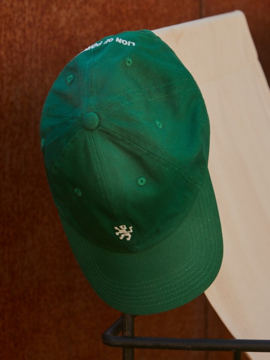 Cap with curved peak