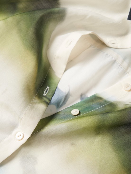 Camisa comprida estampada