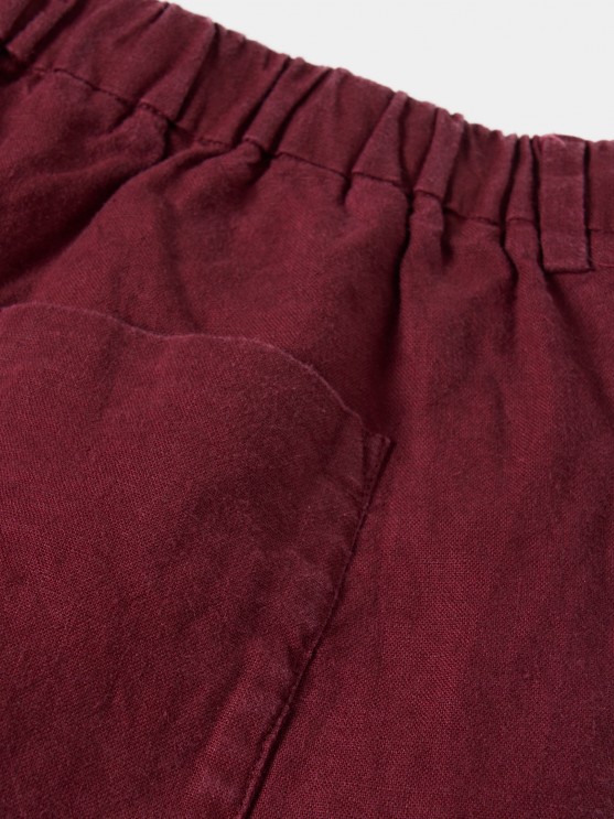 Linen Bermuda shorts