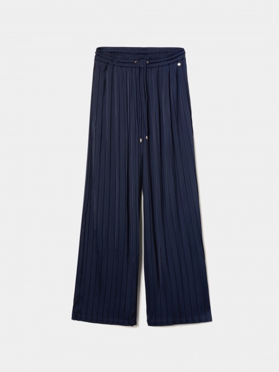 Calas plissadas wide leg